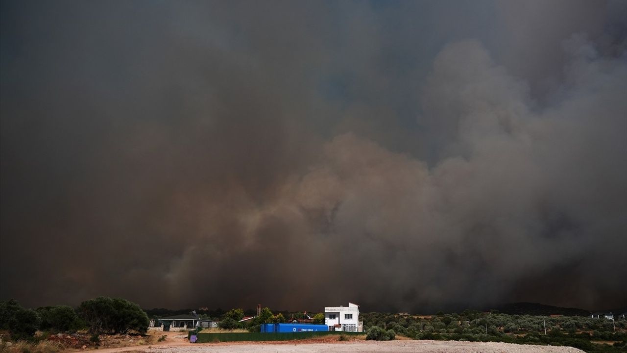 Çeşme'de Ormanda Yangın: Müdahale Devam Ediyor