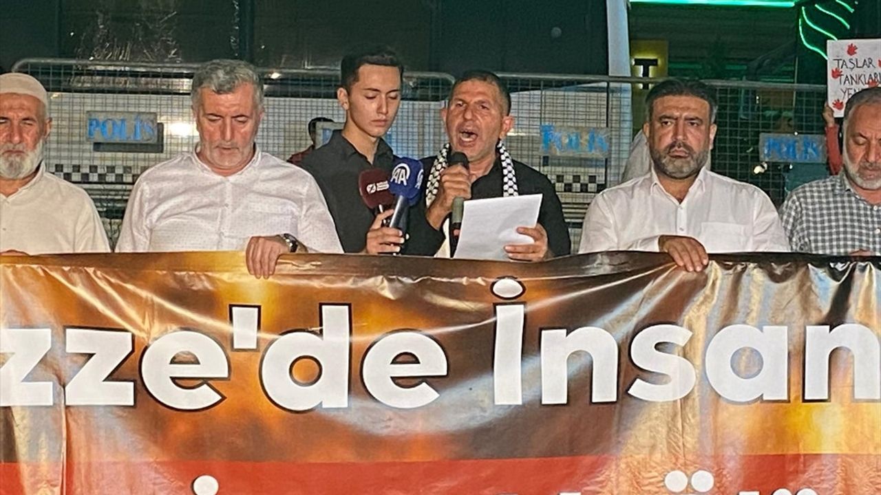 Diyarbakır'da Gazze İçin Protesto Eylemi