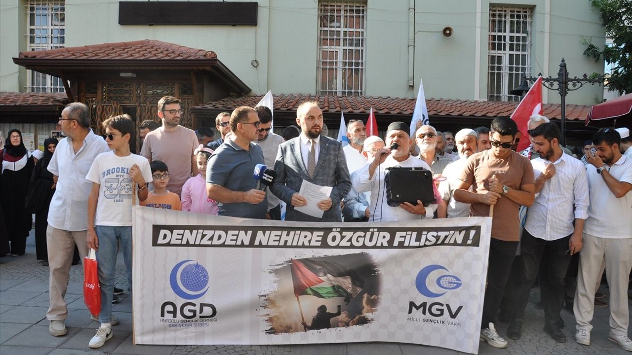 Eskişehir'de Gazze Saldırılarına Protesto