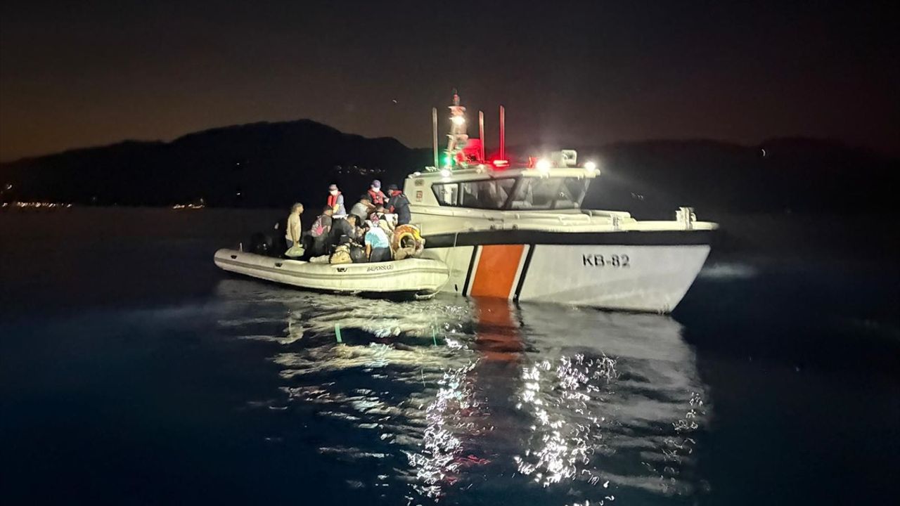 Fethiye Açıklarında Düzensiz Göçmen Yakalandı