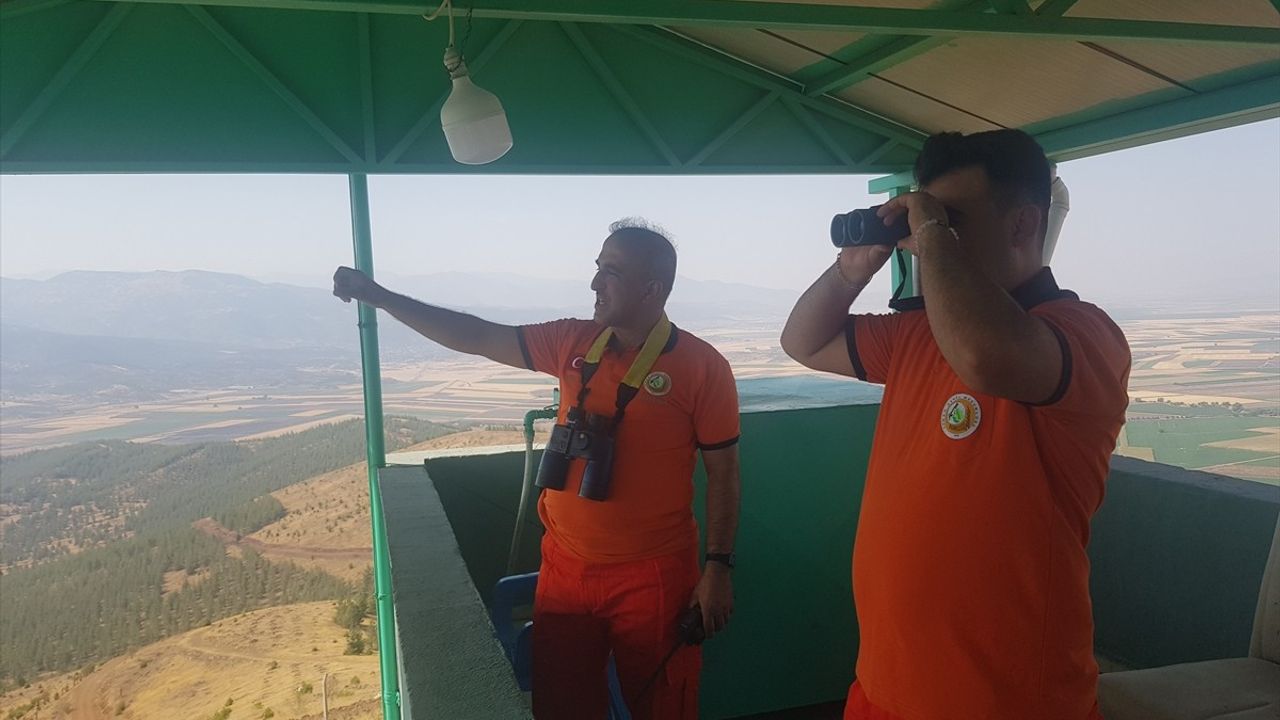 Gaziantep Orman Bekçileri Yangınla Mücadelede Görev Başında