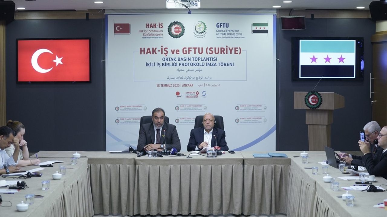 HAK-İŞ ve Suriye Sendikalar Federasyonu Arasında İşbirliği Anlaşması