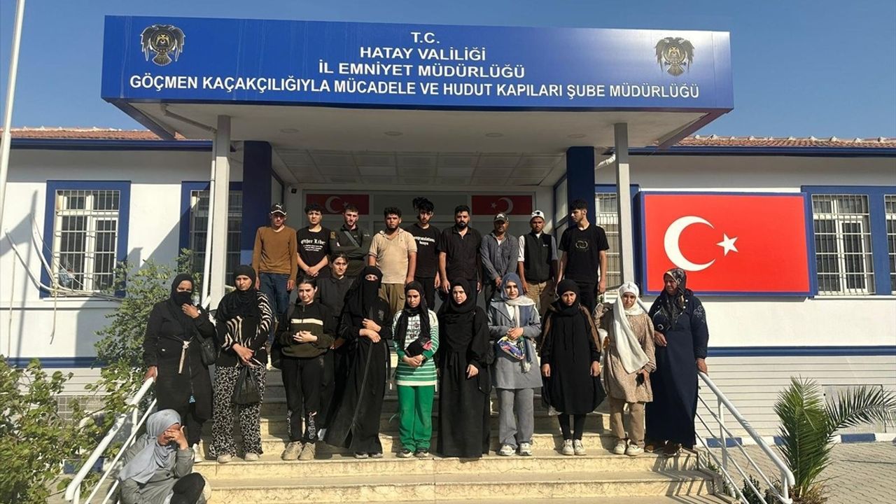 Hatay'da 24 Düzensiz Göçmen Yakalandı