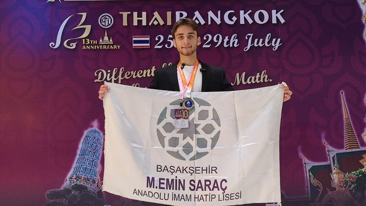 İmam Hatip Lisesi Öğrencisi Uluslararası Matematik Yarışmasında Dünya Üçüncüsü Oldu