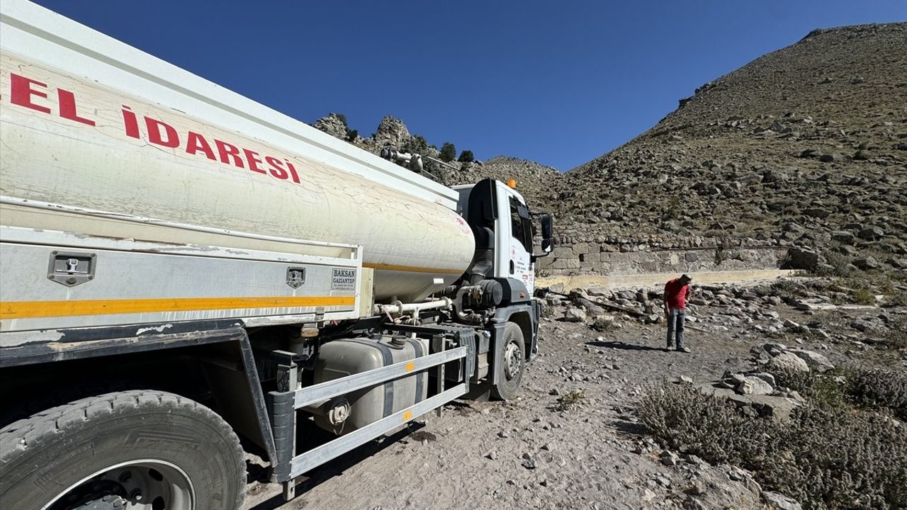 Karaman'da Yılkı Atlarına Su Taşınmaya Başlandı