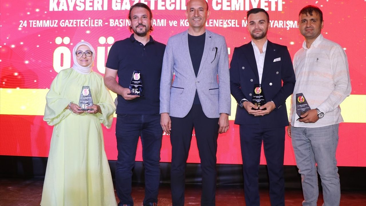 Kayseri Gazeteciler Cemiyeti'nden Anadolu Ajansı'na 4 Ödül