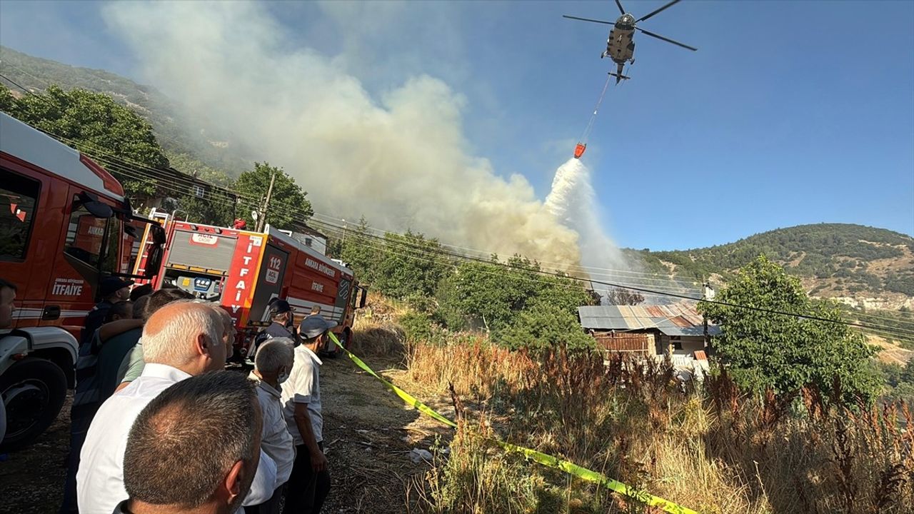 Kızılcahamam'da Yangın Felaketi: 8 Ev Küle Döndü