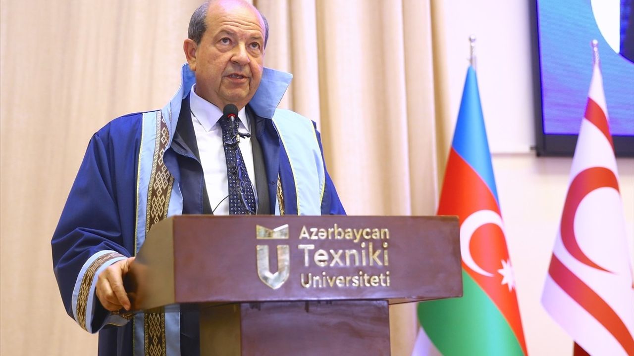 KKTC Cumhurbaşkanı Ersin Tatar'a Fahri Doktora Unvanı