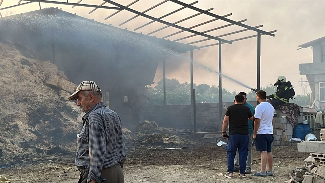 Konya'da Ahır ve Samanlık Yangını: 2 Yaralı