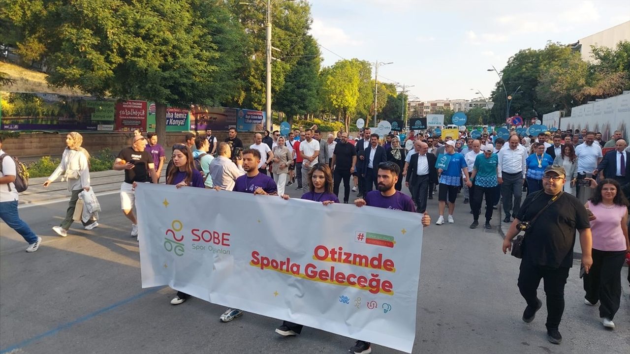 Konya'da SOBE Otizm Spor Oyunları Kortej ile Başladı