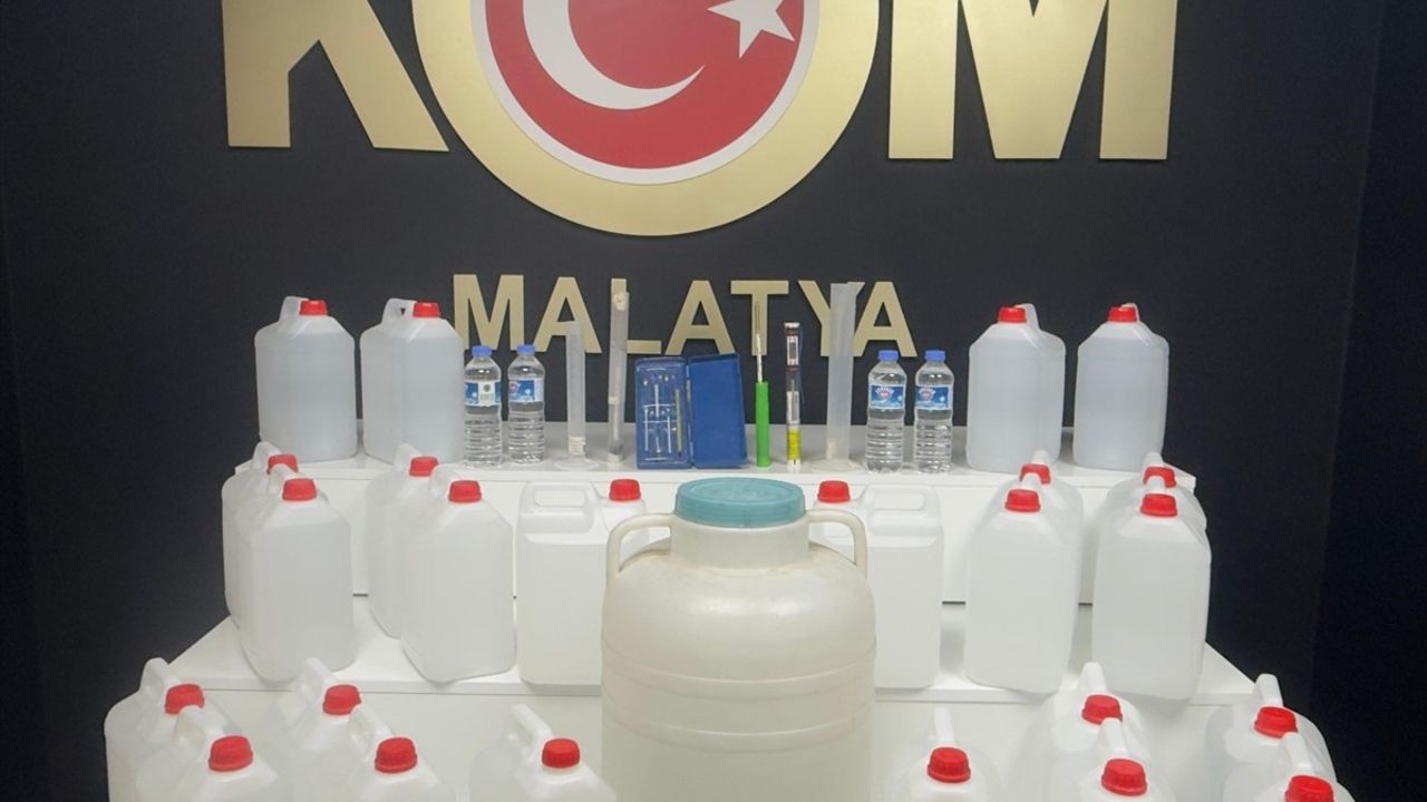 Malatya'da 3 Şüpheli Sahte Alkol Operasyonunda Yakalandı