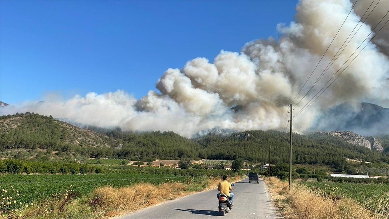 Sakarya Geyve'de Orman Yangınına Müdahale Ediliyor
