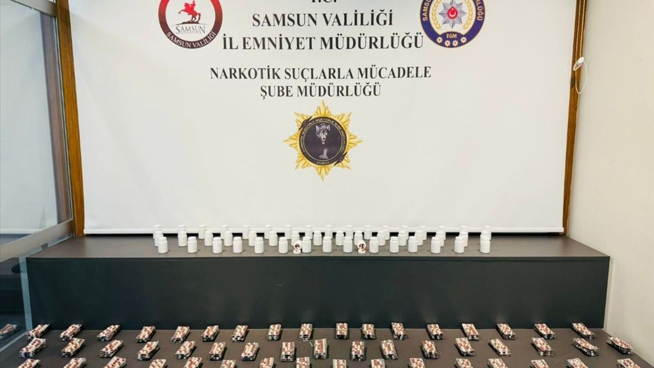 Samsun'da Uyuşturucu Operasyonu: 5 Bin 600 Hap Ele Geçirildi