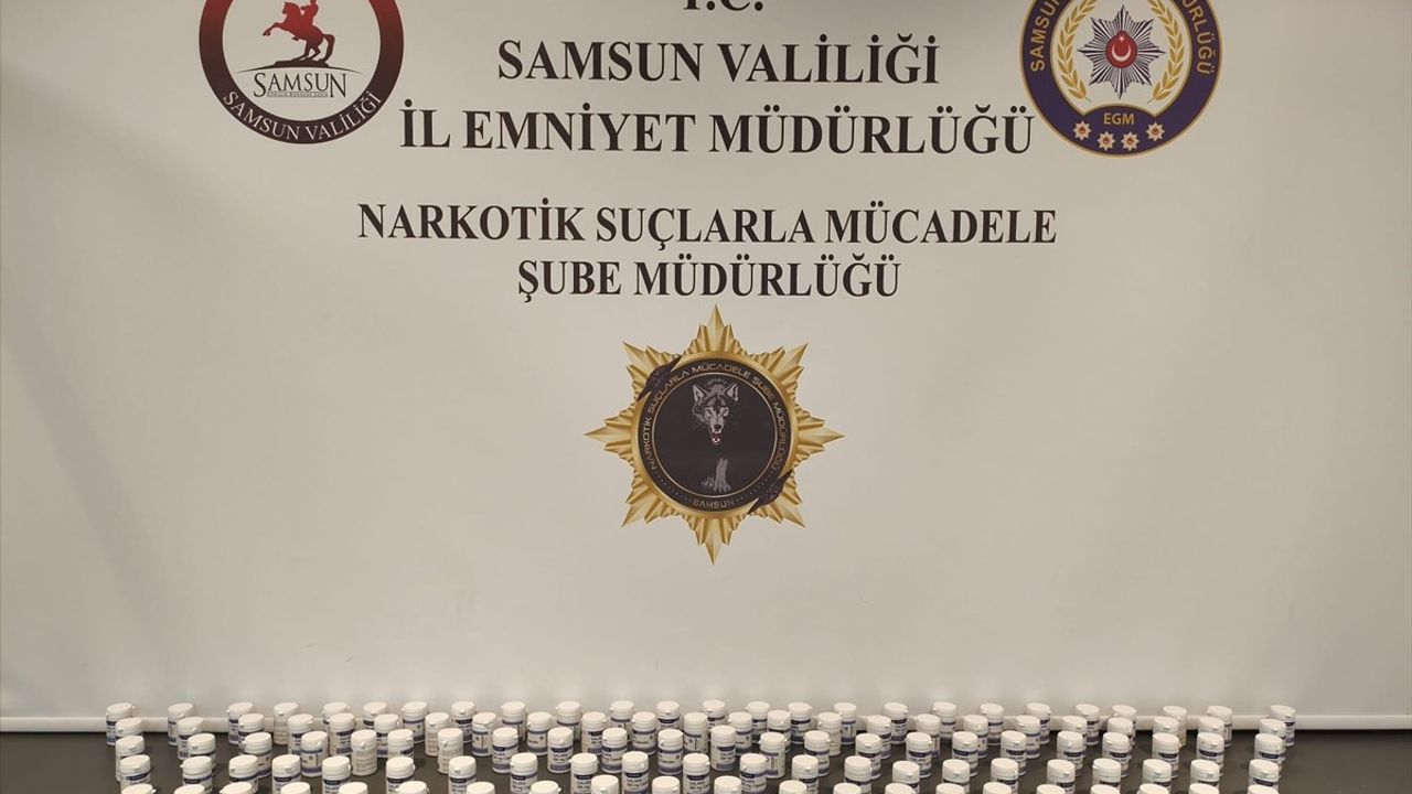 Samsun'da Uyuşturucu Operasyonu: 6 Bin 552 Sentetik Hap Ele Geçirildi