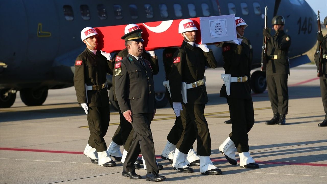 Şehit Uzman Çavuş Kani Obi'nin Cenazesi Ordu'ya Uğurlandı