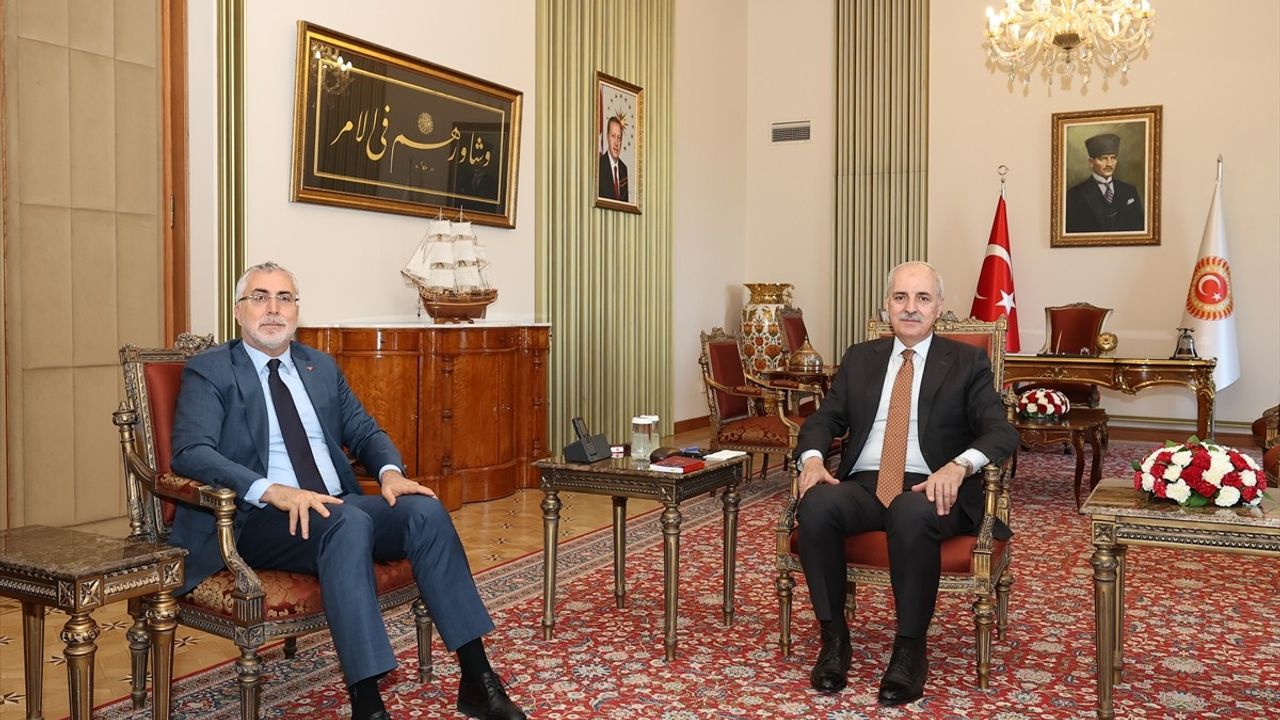 TBMM Başkanı Kurtulmuş, Bakan Işıkhan'ı Ağırladı