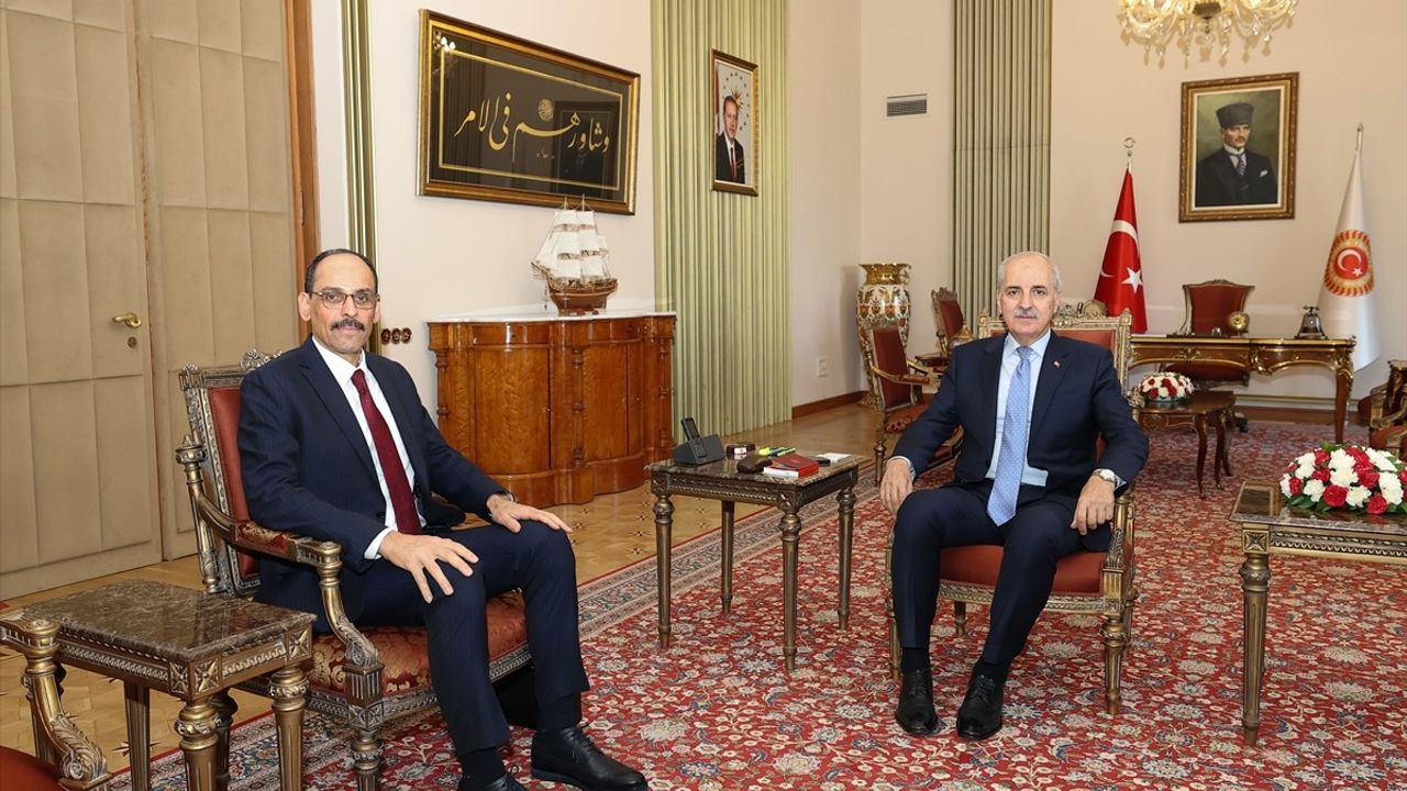 TBMM Başkanı Kurtulmuş, MİT Başkanı Kalın ile Görüşme Gerçekleştirdi