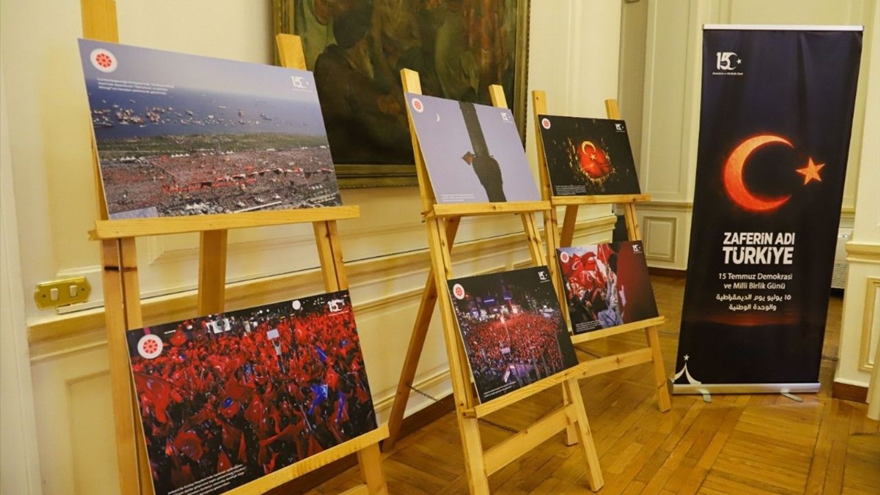 Türkiye'nin Kahire Büyükelçiliği'nde 15 Temmuz Anma Töreni