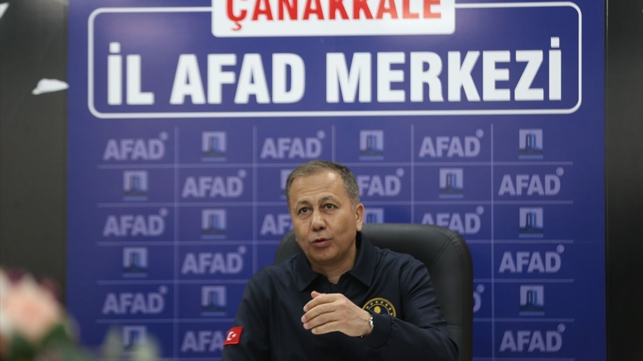 Çanakkale'de Orman Yangını: İçişleri Bakanı Yerlikaya'dan Son Durum Açıklaması