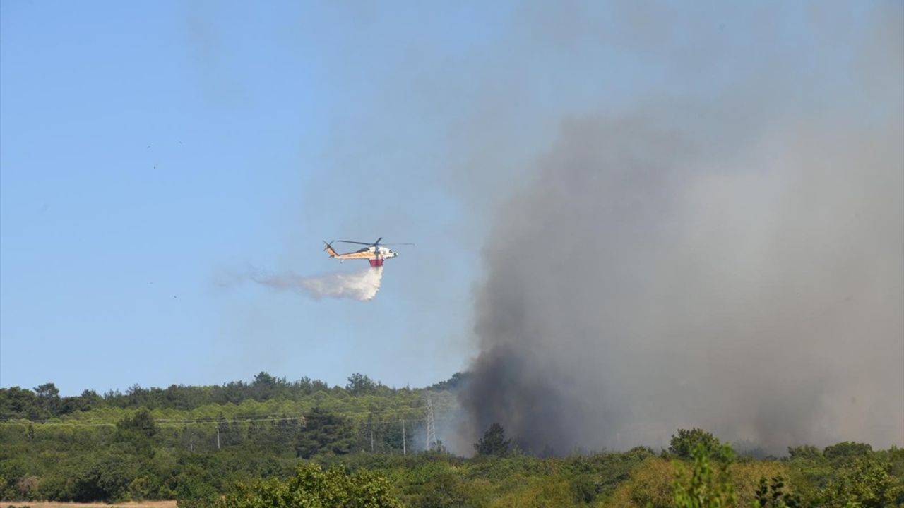 Çanakkale'de Tarım Arazisinde Yangın: Hava ve Kara Müdahalesi Devam Ediyor
