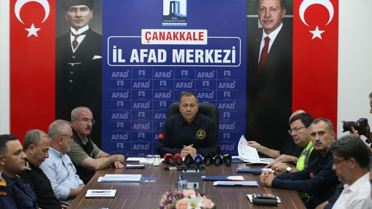 Çanakkale'deki Orman Yangını ile İlgili Açıklamalar