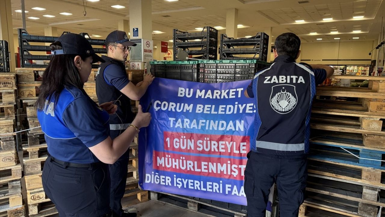 Çorum'da Son Kullanma Tarihi Geçmiş Ürün Satışıyla İlgili Cezalar Uygulanıyor