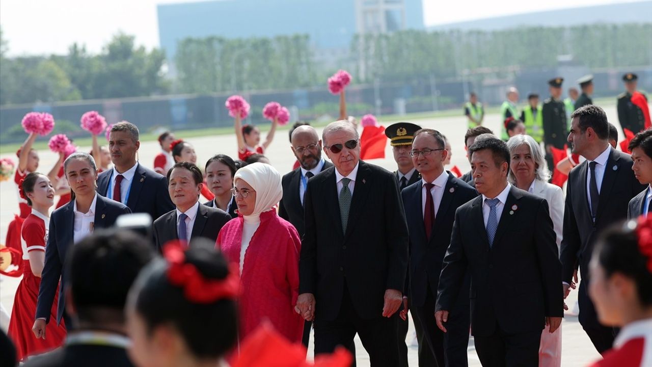 Cumhurbaşkanı Erdoğan Tiencin'de