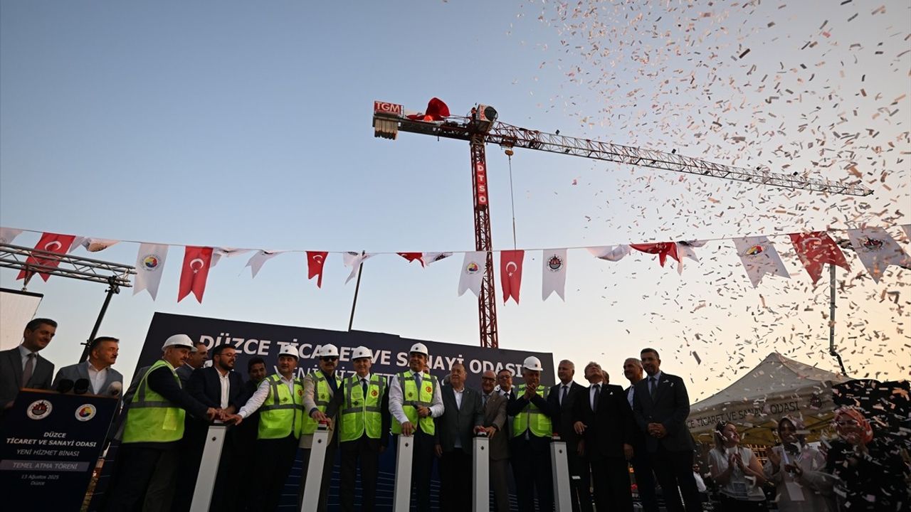 Düzce Ticaret ve Sanayi Odası Yeni Hizmet Binasının Temeli Atıldı