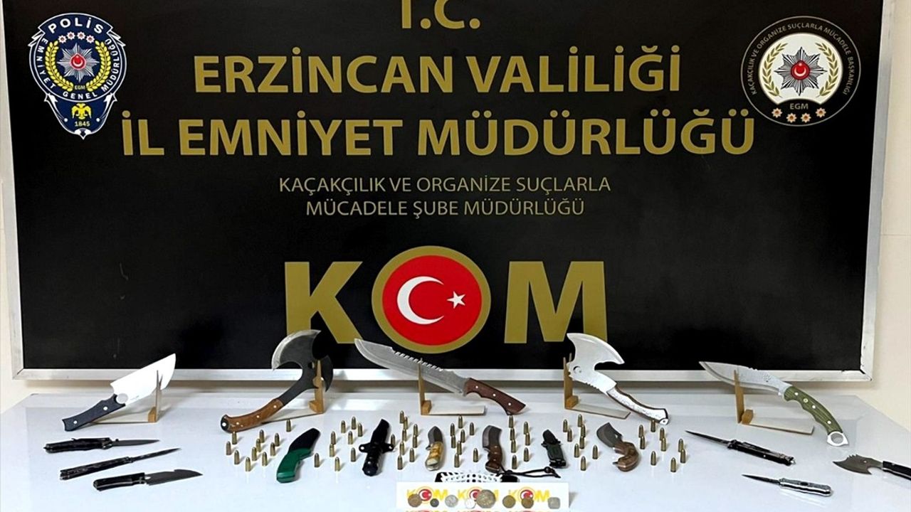 Erzincan'da Tarihi Eser Kaçakçılarına Operasyon