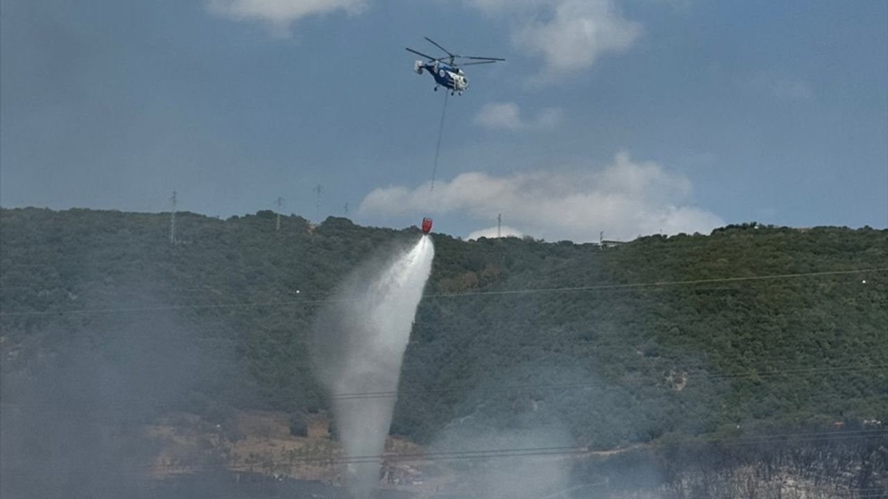 Kocaeli'de Ot Çayırında Yangın Kontrol Altına Alındı