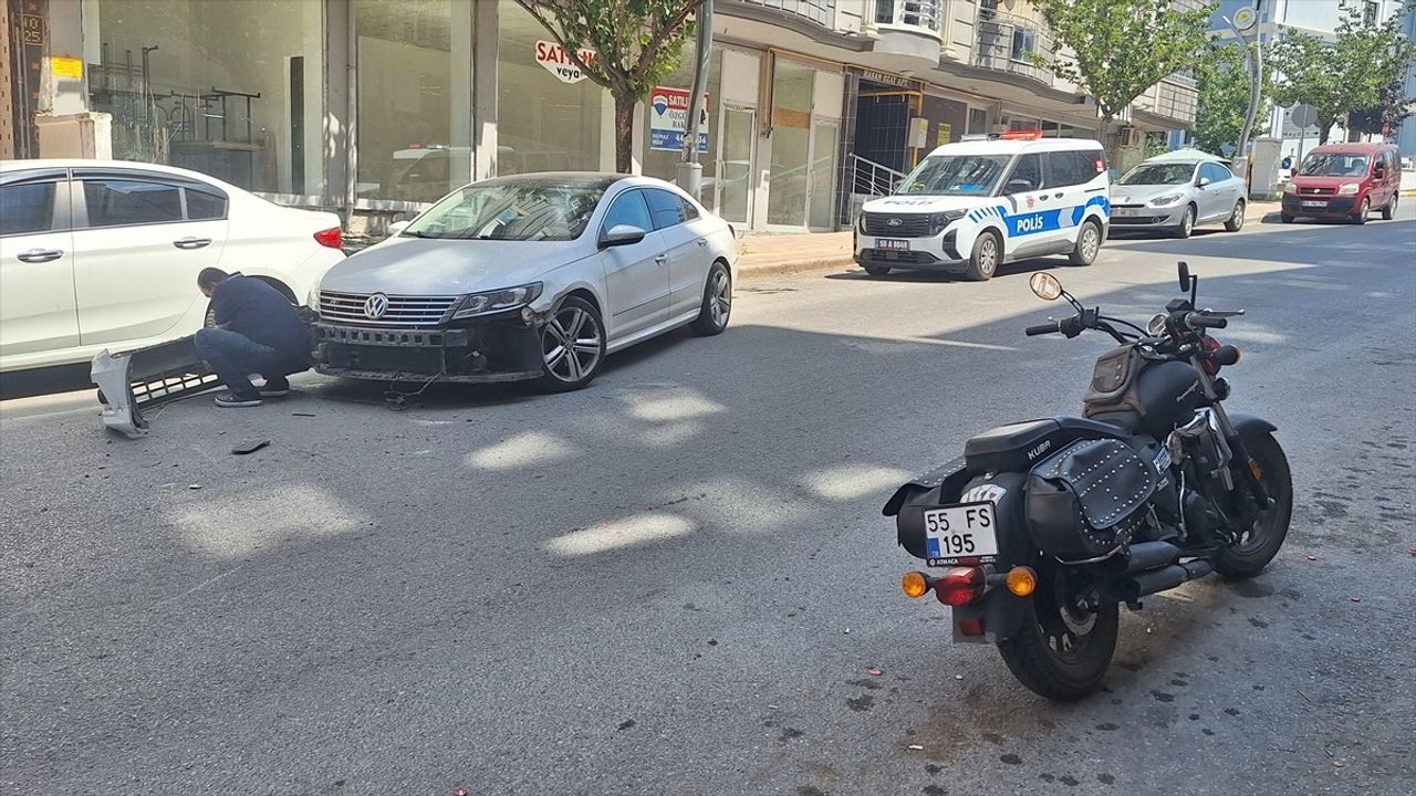 Samsun'da Motosiklet Kazası: Sürücü Yaralandı