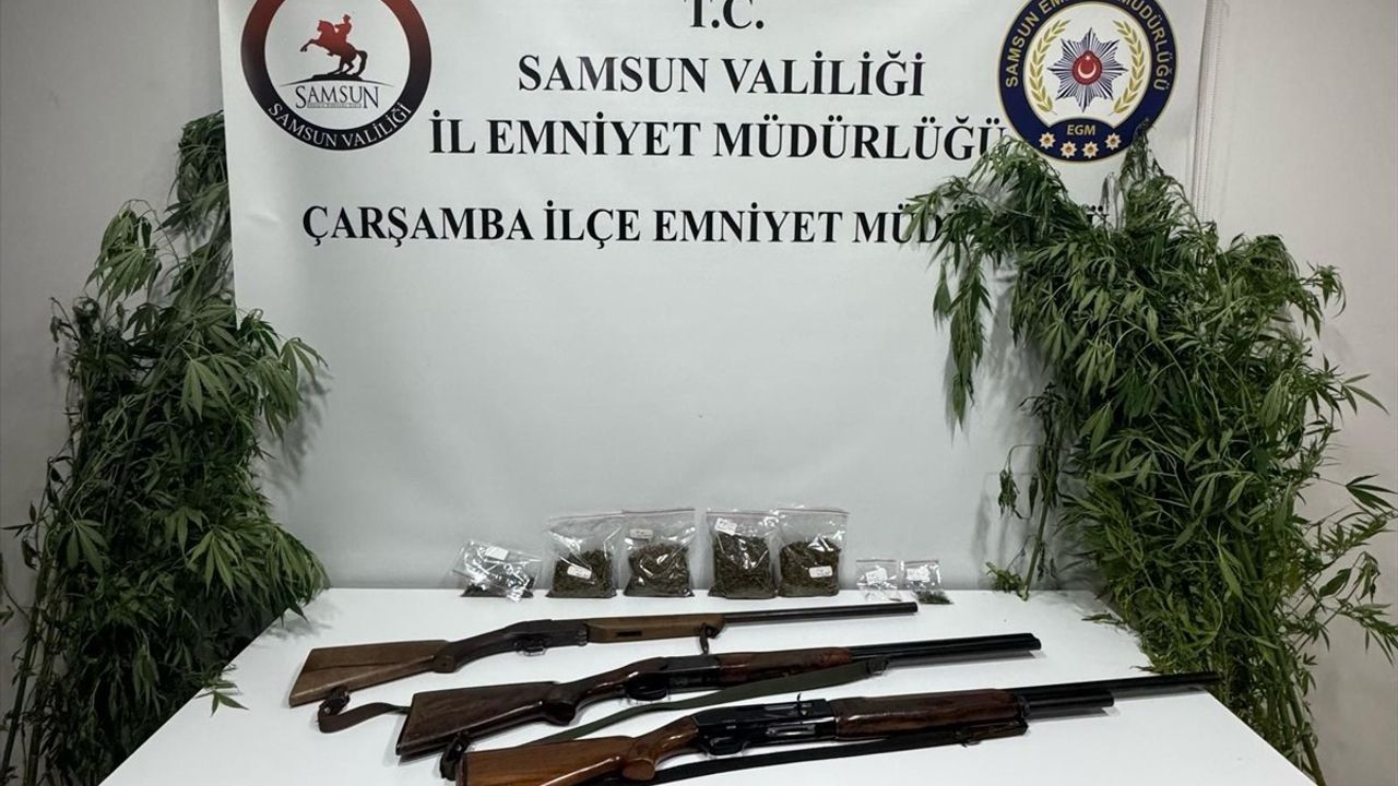 Samsun'da Uyuşturucu ve Silah Operasyonu: 2 Gözaltı