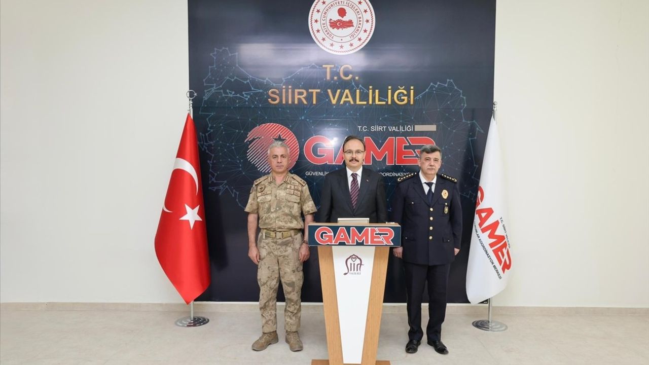 Siirt'te Asayiş ve Güvenlik Değerlendirme Toplantısı