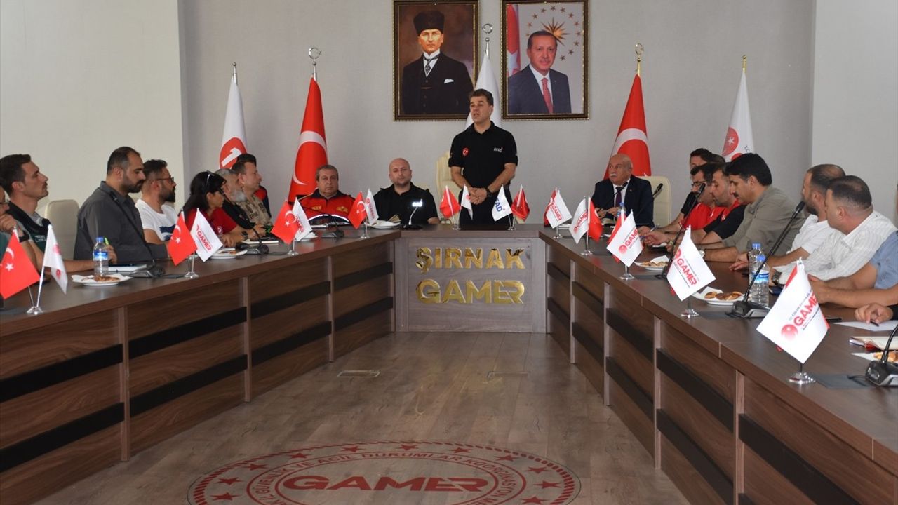 Şırnak'ta Bölgesel Afet Tatbikatı Toplantısı Düzenlendi