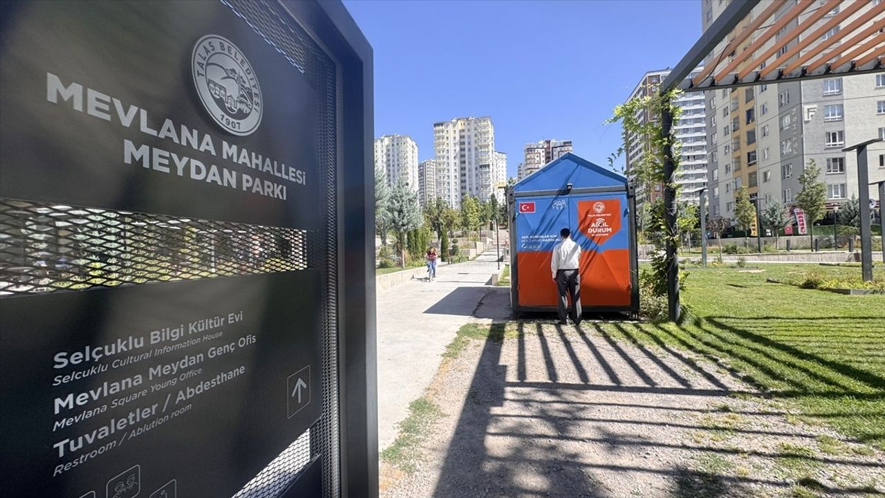 Talas Belediyesi'nden Acil Durum Konteynerleri Uygulaması