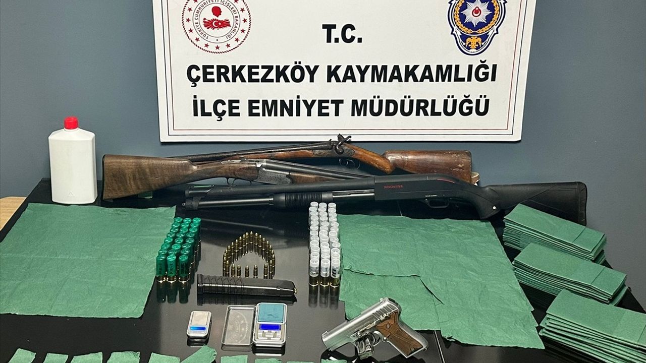 Tekirdağ’da Ruhsatsız Silah ve Uyuşturucu Operasyonu: Bir Tutuklama