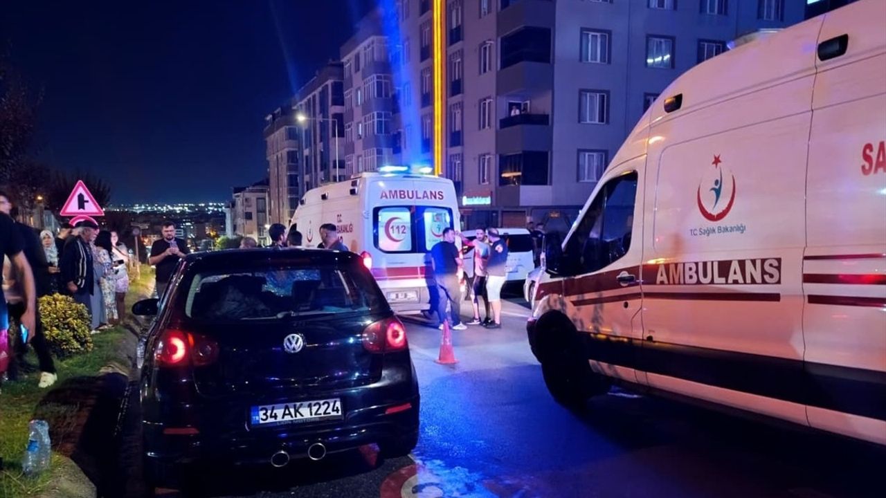 Tekirdağ'da Yaya Çarpma Kazası Güvenlik Kamerasında