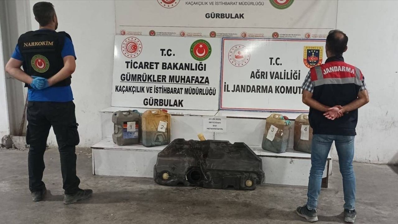 Ağrı'da Uyuşturucu Operasyonu: 56 Litre Sentetik Madde Ele Geçirildi
