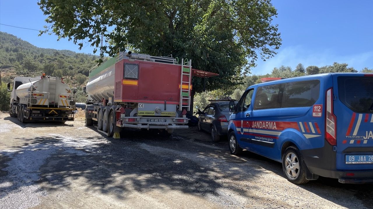 Aydın'daki Orman Yangınına Müdahale Devam Ediyor