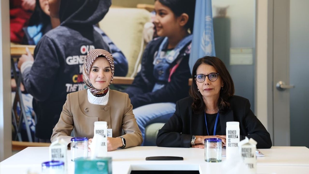 Bakan Göktaş ve BM Temsilcisi M'jid'den Çocuk Hakları Vurgusu