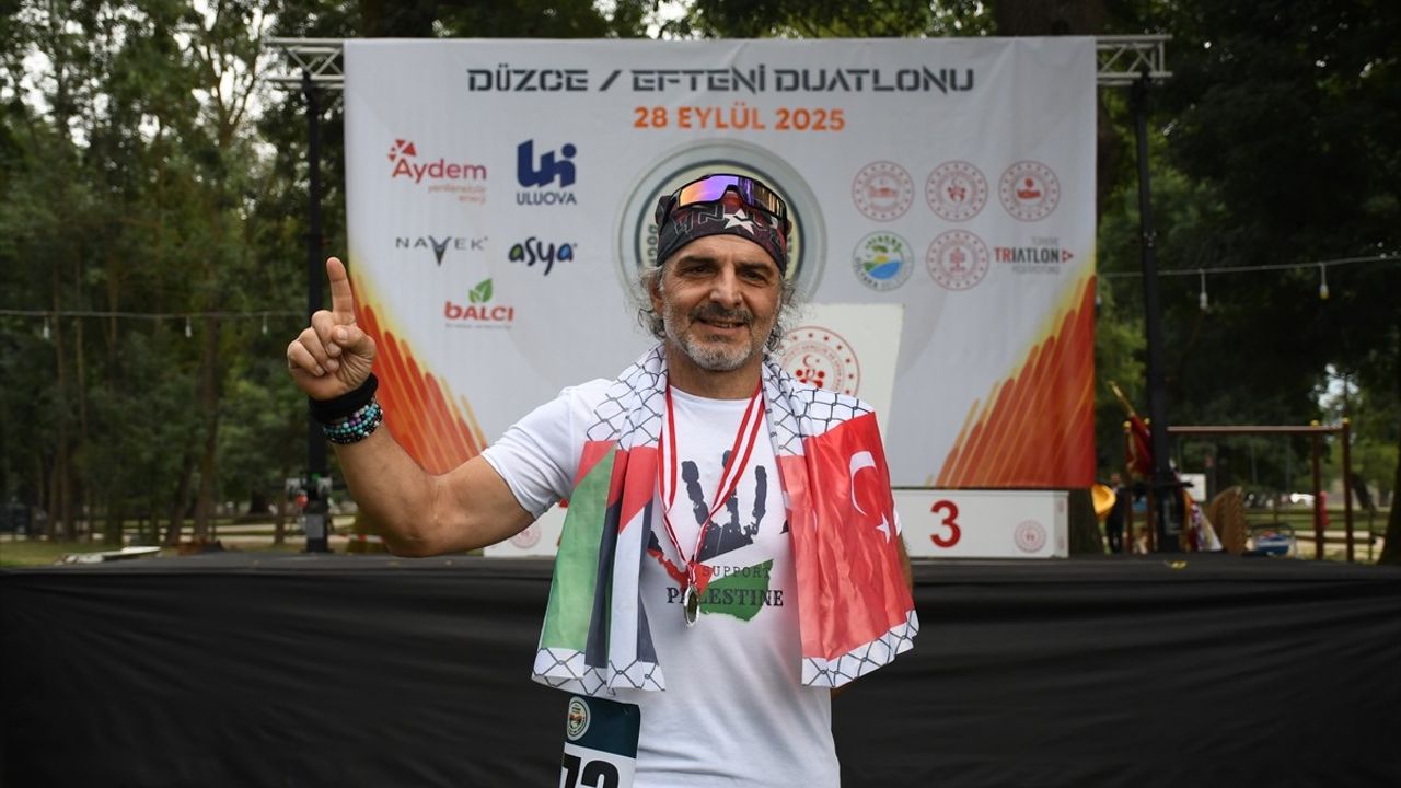 Düzce'de Efteni Duatlonu Coşkusu
