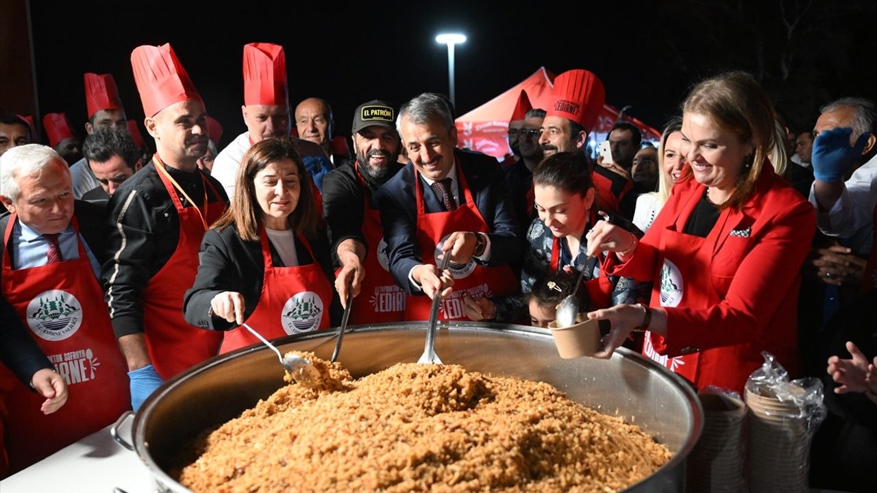 Edirne'de İpsala Pirinciyle Pilav Festivali Başladı