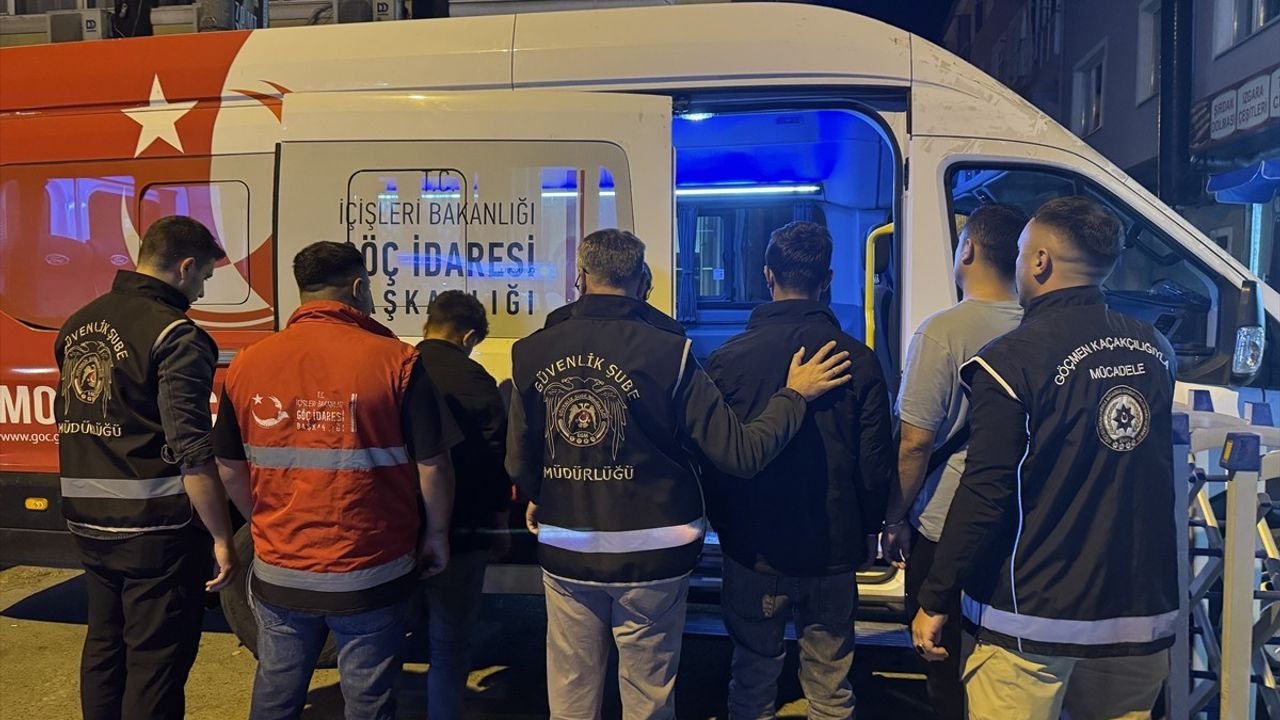 Edirne ve Kırklareli'nde Yakalanan Düzensiz Göçmenler