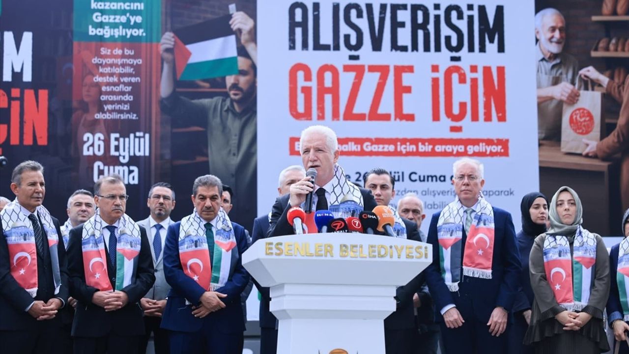 Esenler'de 15 Bin Esnaf Gazze İçin Gelir Bağışlıyor
