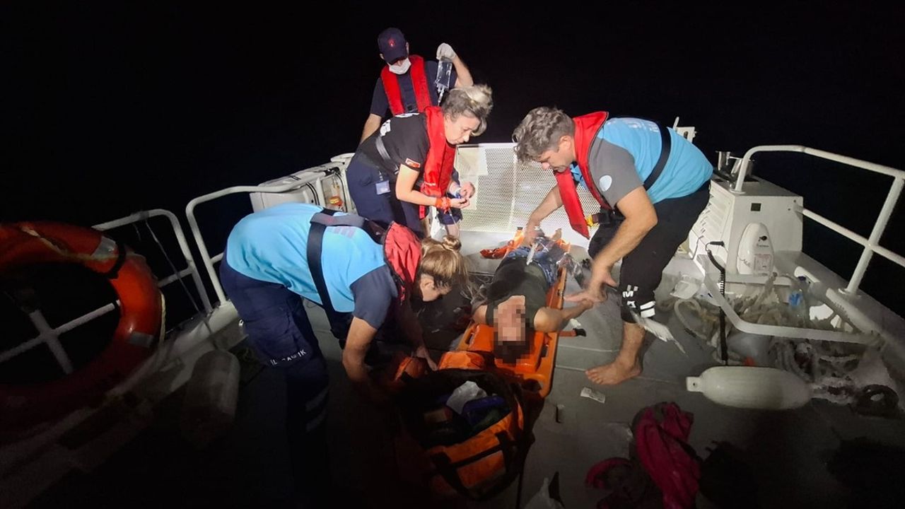 Fethiye'de Özel Tekne Kazası: Yaralıya Tıbbi Tahliye