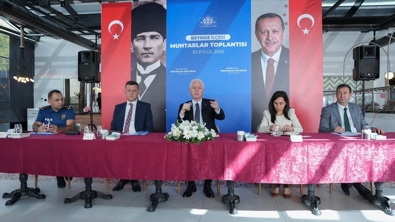 İstanbul Valisi Gül, Beykoz'da Mahalle İhtiyaçlarını Görüşmek Üzere Toplandı