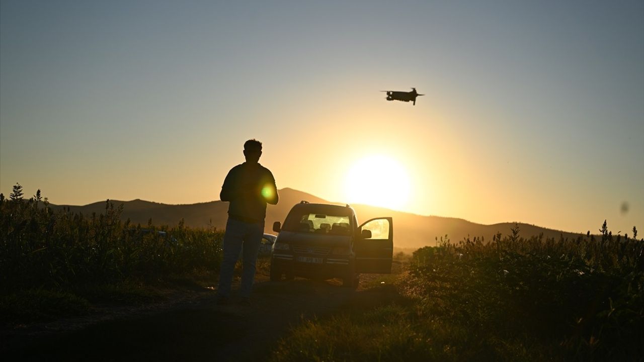 Kahramanmaraş'ta Dron ile Akdarı Koruma Yöntemi