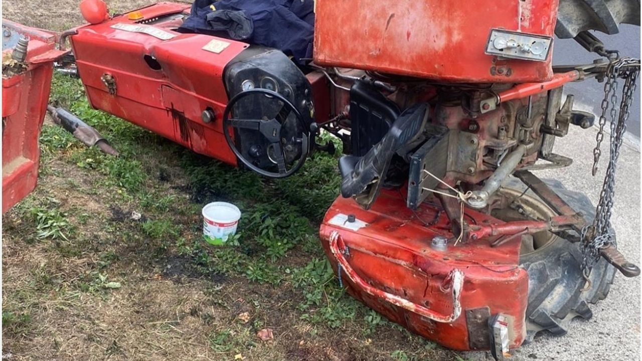 Kastamonu'da Devrilen Traktörde Sürücü Ağır Yaralandı
