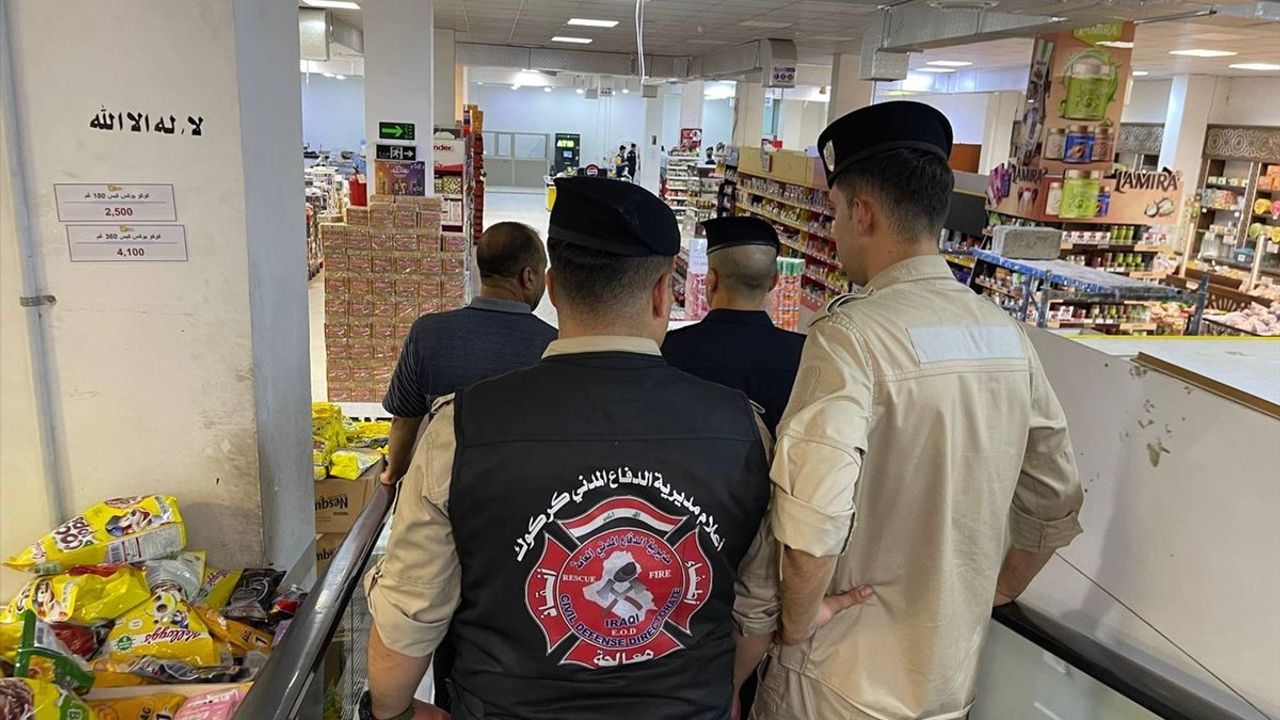 Kerkük'te Yangın Riski Nedeniyle 80'den Fazla İş Yeri Kapatıldı