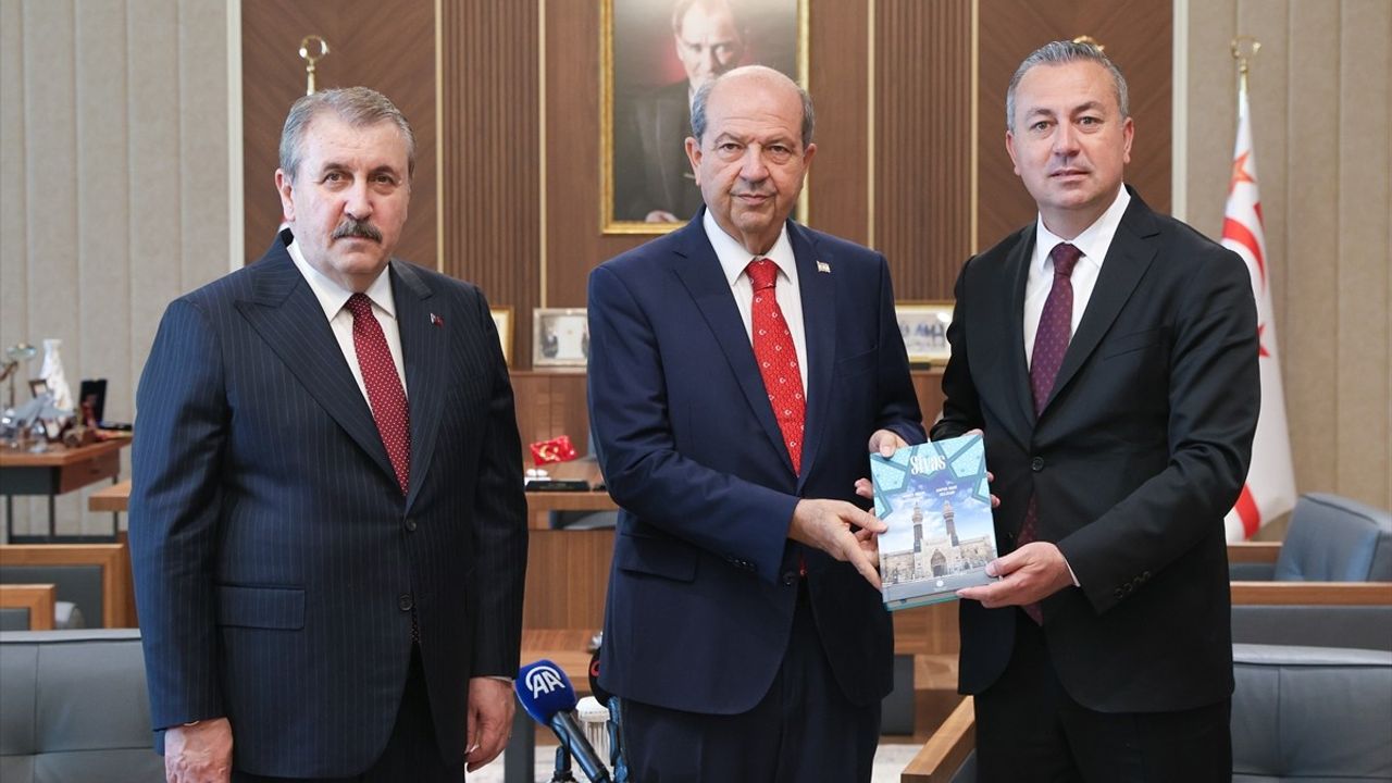 KKTC Cumhurbaşkanı Tatar, BBP Genel Başkanı Destici'yi Ağırladı